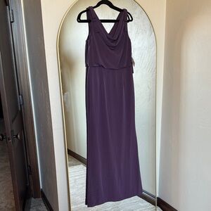 Adrianna Papell Deep Purple Maxi Dress